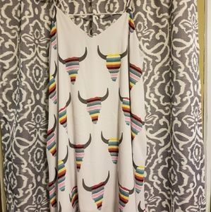 Colorful longhorns top/dress